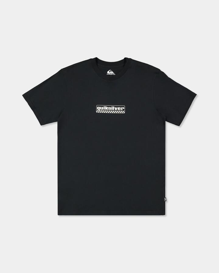 Image of T-Shirts. Product name - Quiksilver Mens Old Skool T-Shirt Black in Black colour by brand - Quiksilver