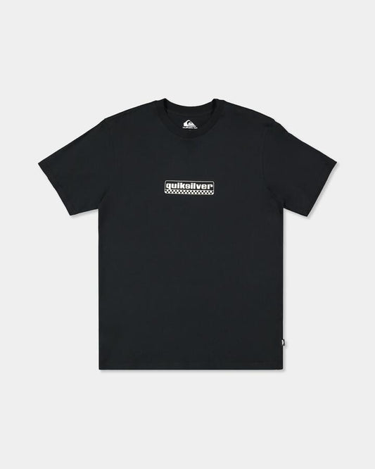 Image of T-Shirts. Product name - Quiksilver Mens Old Skool T-Shirt Black in Black colour by brand - Quiksilver