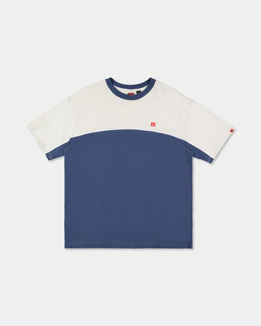 Image of T-Shirts. Product name - Quiksilver Mens Crossing T-Shirt Dark Denim in Dark Denim colour by brand - Quiksilver