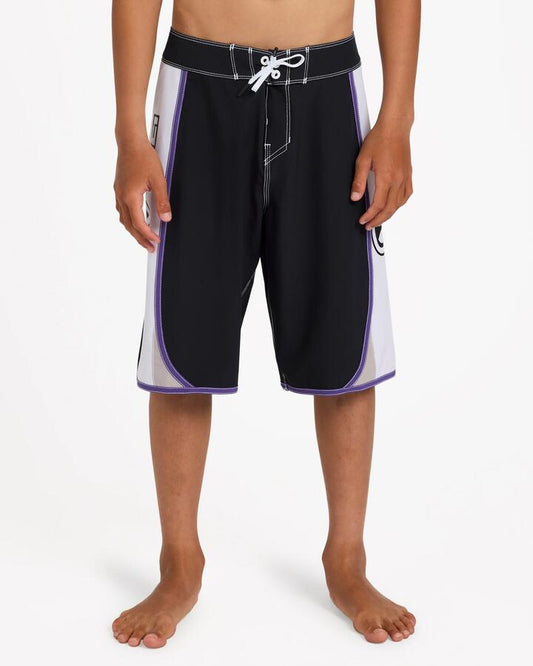 Image of Swimwear. Product name - Billabong Boys 8-16 Boys Spec Dbah 19" Boardshorts Black in Black colour by brand - Billabong
