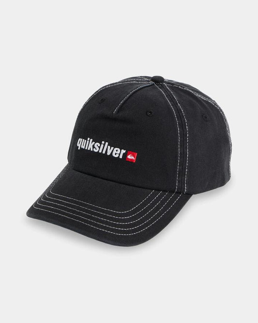Image of Hats. Product name - Quiksilver Mens Yg 5 Panel Cap Black in Black colour by brand - Quiksilver