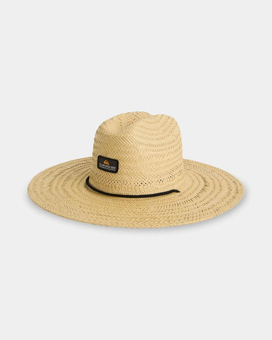 Image of Hats. Product name - Quiksilver Mens Expedition Packable Straw Hat Natural in Natural colour by brand - Quiksilver
