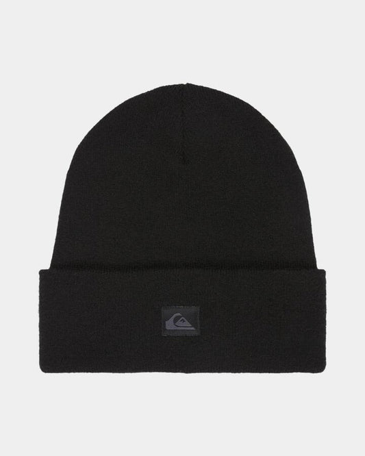 Image of Hats. Product name - Quiksilver Mens Brigade Beanie Black in Black colour by brand - Quiksilver