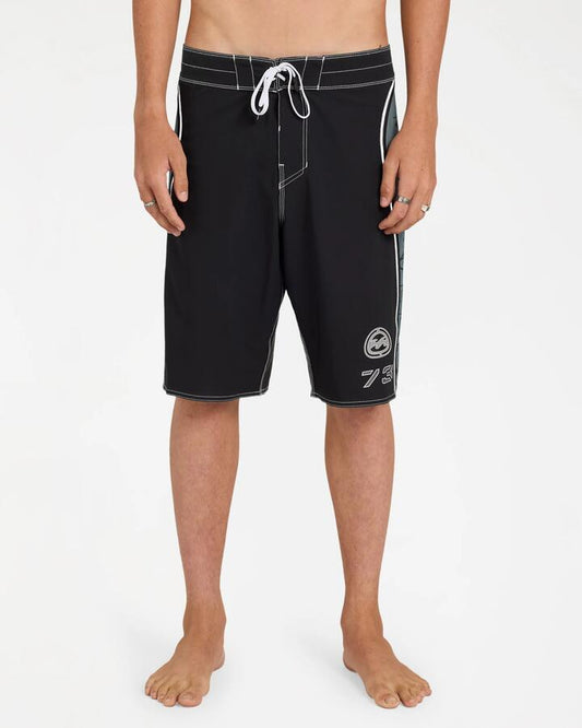 Image of Swimwear. Product name - Billabong Mens Spec Static Pro 21" Boardshorts Black in Black colour by brand - Billabong