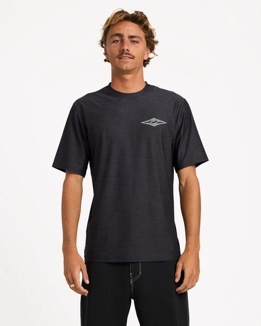 Image of Shirts. Product name - Billabong Mens Diamond Shoreline Lf Surf Shirt Black Heather in Black Heather colour by brand - Billabong