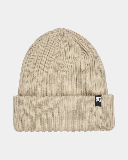 Image of Hats. Product name - DC Shoes Mens Fish N Destroy2 Beanie Oatmeal in Oatmeal colour by brand - DC Shoes