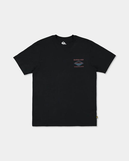 Image of T-Shirts. Product name - Quiksilver Mens All Terrain T-Shirt Black in Black colour by brand - Quiksilver