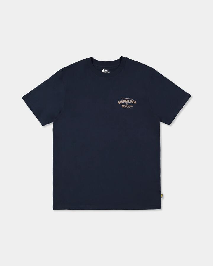 Image of T-Shirts. Product name - Quiksilver Mens Skipper T-Shirt Dark Navy in Dark Navy colour by brand - Quiksilver