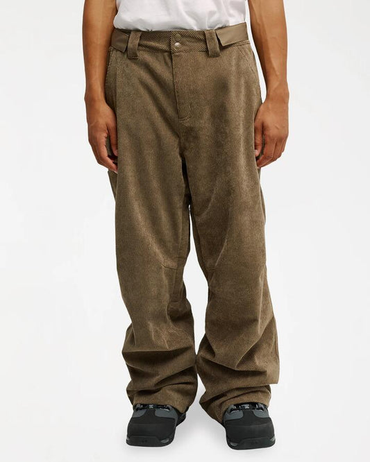 Image of Shoes. Product name - DC Shoes Mens Snow Carpenter 10K Snow Pants Morel in Morel colour by brand - DC Shoes