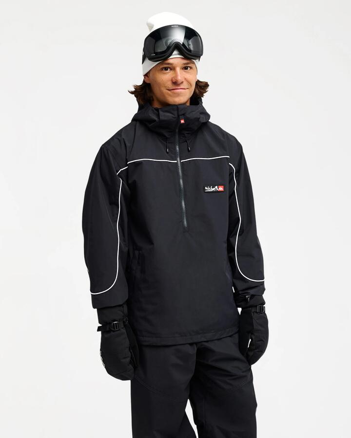 Image of Coats & Jackets. Product name - Quiksilver Mens Steeze 10K Snow Jacket Black in Black colour by brand - Quiksilver