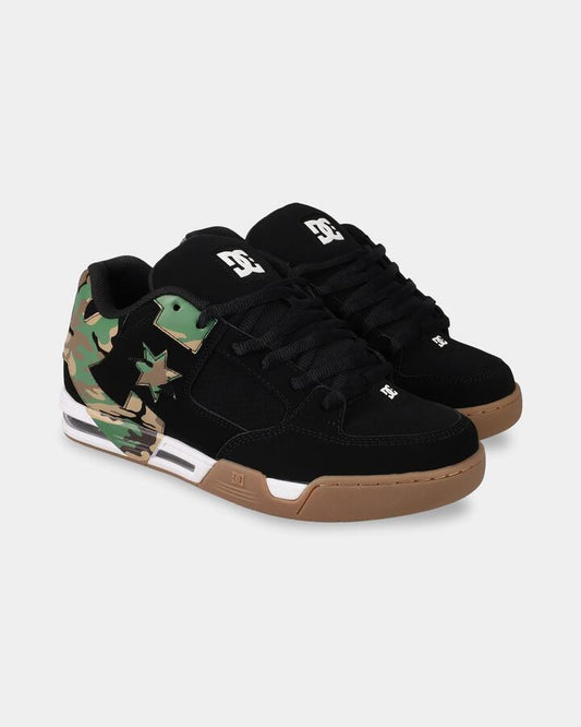 Image of Shoes. Product name - DC Shoes Mens Dc Commad Skate Shoes Black/Camo in Black/Camo colour by brand - DC Shoes