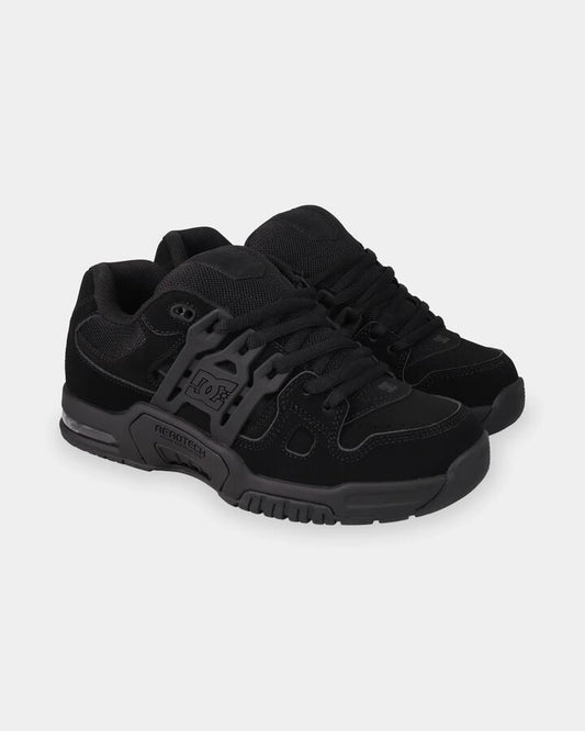 Image of Shoes. Product name - DC Shoes Mens At-2 Skate Shoes Black/Black/Black in Black/Black/Black colour by brand - DC Shoes
