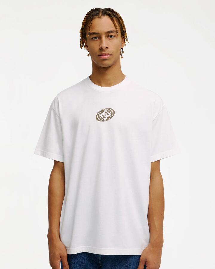 Image of T-Shirts. Product name - DC Shoes Mens Accumulaton T-Shirt White in White colour by brand - DC Shoes