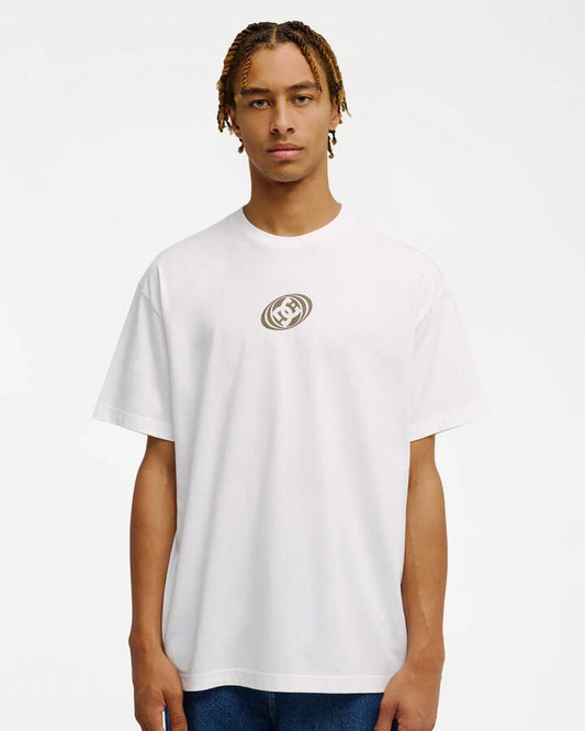 Image of T-Shirts. Product name - DC Shoes Mens Accumulaton T-Shirt White in White colour by brand - DC Shoes