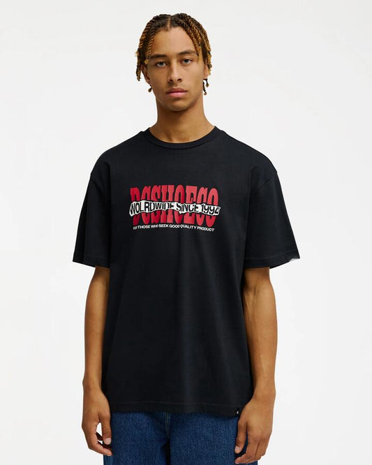 Image of T-Shirts. Product name - DC Shoes Mens Ripped Off T-Shirt Black in Black colour by brand - DC Shoes