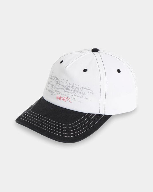 Image of Hats. Product name - Quiksilver Mens Altered 5 Panel Cap White in White colour by brand - Quiksilver