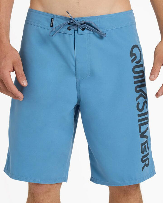 Image of Swimwear. Product name - Quiksilver Mens Everyday Omni Logo 17" Boardshorts Coronet Blue in Coronet Blue colour by brand - Quiksilver
