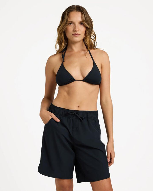 Image of Swimwear. Product name - Roxy Womens Roxy Wave 9" Boardshorts Anthracite in Anthracite colour by brand - Roxy