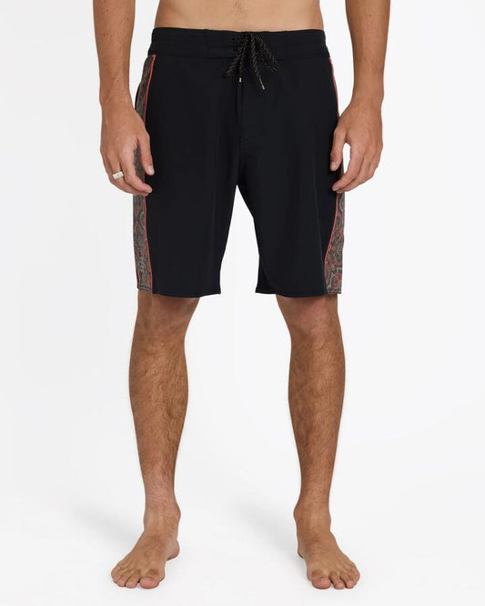 Image of Swimwear. Product name - Billabong Mens Dbah Pro 19" Boardshorts Black in Black colour by brand - Billabong
