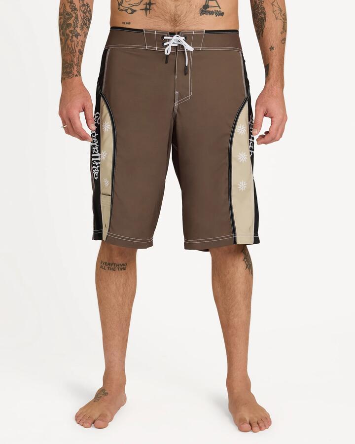 Image of Swimwear. Product name - Billabong Mens Creed Pro 23" Boardshorts Cava in Cava colour by brand - Billabong