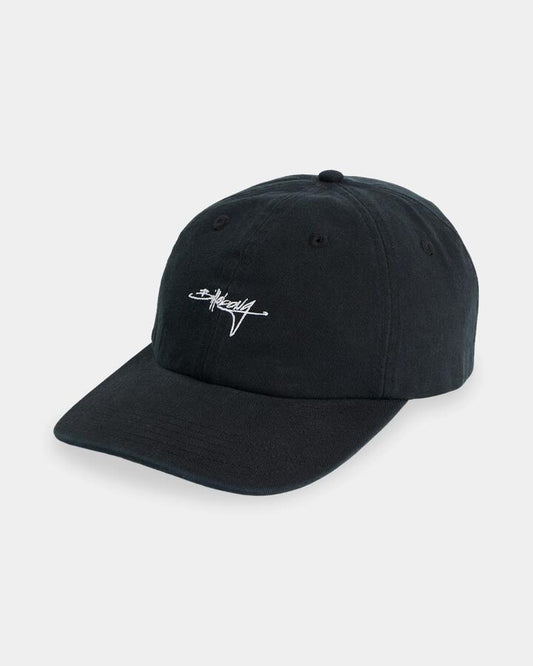 Image of Hats. Product name - Billabong Mens Script Lad Cap Black in Black colour by brand - Billabong