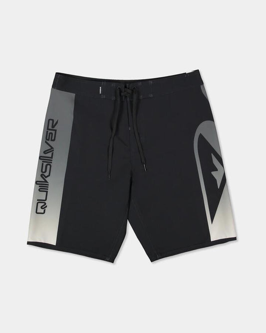 Image of Swimwear. Product name - Quiksilver Mens Surfsilk Holmes 20" Boardshorts Black Holmes in Black Holmes colour by brand - Quiksilver