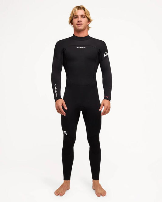 Image of Wetsuits. Product name - Quiksilver Mens School Prologue 4/3Mm Gbs Back Zip Wetsuit Black in Black colour by brand - Quiksilver
