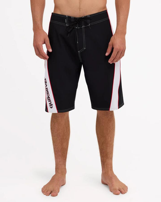 Image of Swimwear. Product name - Quiksilver Mens Surfsilk Switch 21" Boardshorts Black in Black colour by brand - Quiksilver