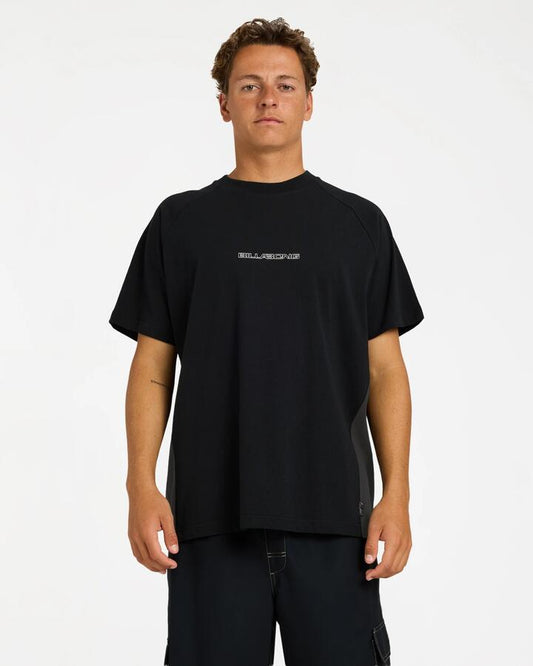 Image of T-Shirts. Product name - Billabong Mens Spec Stitch T-Shirt Black in Black colour by brand - Billabong
