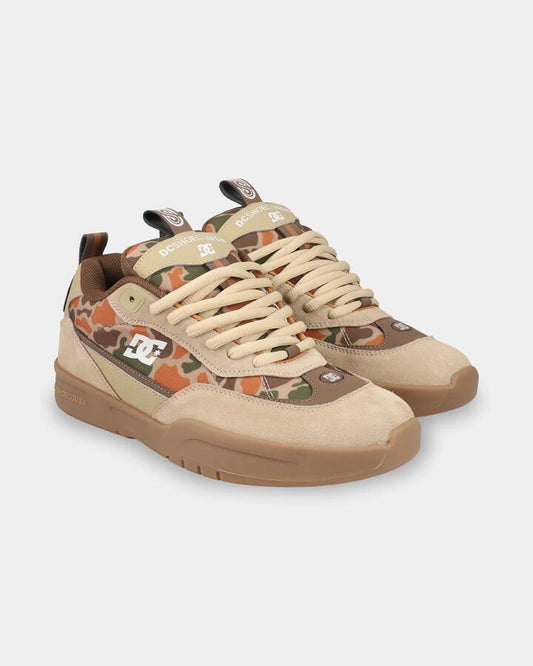 Image of Shoes. Product name - DC Shoes Mens Js2 Skate Shoes Tan/Camo in Tan/Camo colour by brand - DC Shoes