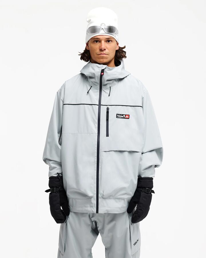Image of Coats & Jackets. Product name - Quiksilver Mens Full Rig 20K Snow Jacket Quarry in Quarry colour by brand - Quiksilver
