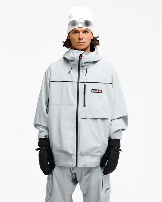 Image of Coats & Jackets. Product name - Quiksilver Mens Full Rig 20K Snow Jacket Quarry in Quarry colour by brand - Quiksilver