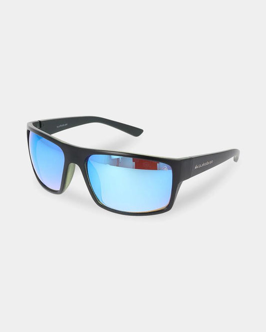 Image of Sunglasses. Product name - Quiksilver Mens Born Free Sunglasses Lime/Black in Lime/Black colour by brand - Quiksilver