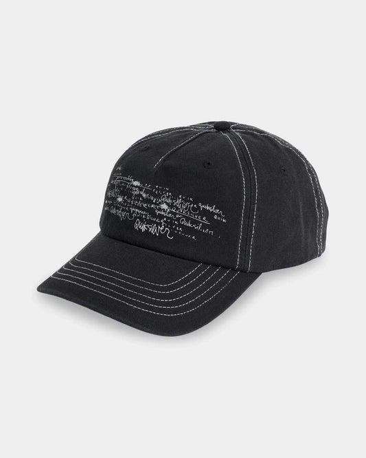 Image of Hats. Product name - Quiksilver Mens Altered 5 Panel Cap Black in Black colour by brand - Quiksilver