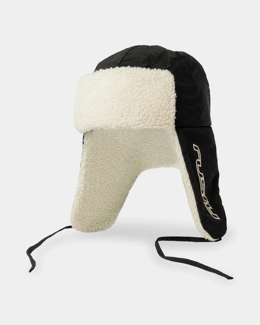 Image of Hats. Product name - Rusty Mens Fudd Mixed Trapper Hat Black 2 in Black 2 colour by brand - Rusty