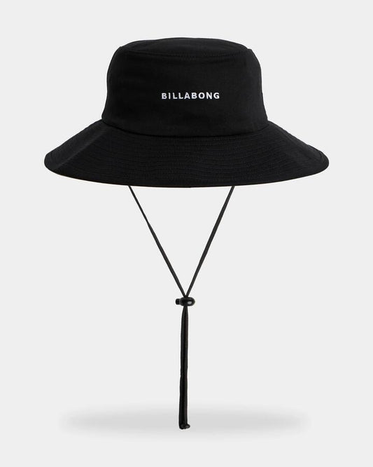 Image of Hats. Product name - Billabong Womens Pacific Bucket Hat Black in Black colour by brand - Billabong