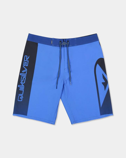 Image of Swimwear. Product name - Quiksilver Mens Surfsilk Holmes 20" Boardshorts Palace Blue Holmes in Palace Blue Holmes colour by brand - Quiksilver