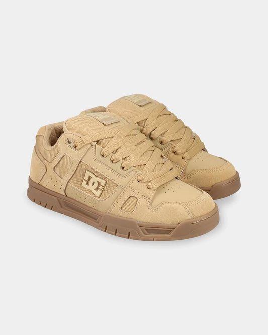 Image of Sneakers. Product name - DC Shoes Mens Stag Sneakers Tan/Gum in Tan/Gum colour by brand - DC Shoes