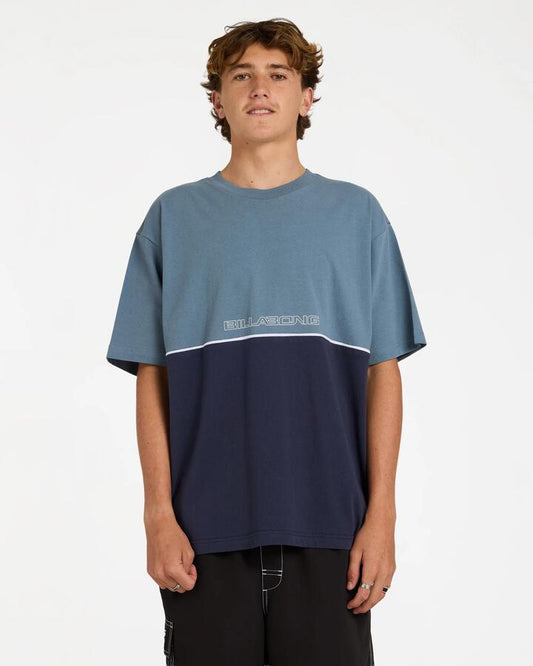 Image of T-Shirts. Product name - Billabong Mens Spec Legacy T-Shirt Cloud Blue in Cloud Blue colour by brand - Billabong