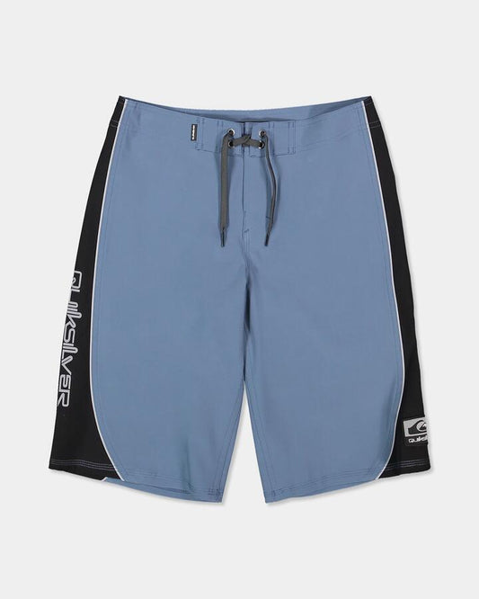 Image of Swimwear. Product name - Quiksilver Boys 8-16 Surfsilk Core 19" Boardshorts China Blue in China Blue colour by brand - Quiksilver