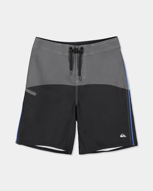 Image of Swimwear. Product name - Quiksilver Boys 8-16 Everyday Billboard 17" Boardshorts Black Billboard in Black Billboard colour by brand - Quiksilver