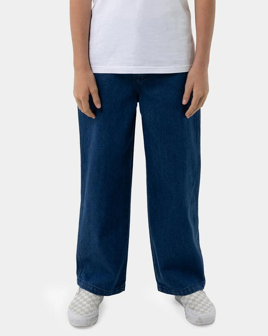 Image of Jeans. Product name - Santa Cruz Boys 8-14 Multi Cruz Stack Alien Denim Jeans Stone Wash Indigo in Stone Wash Indigo colour by brand - Santa Cruz