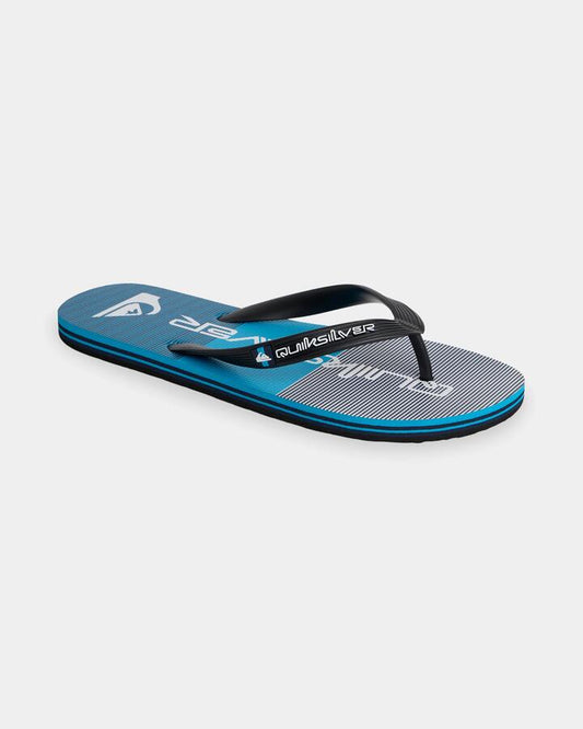 Image of Sandals. Product name - Quiksilver Mens Moncata Thongs Navy/Grey/Blue in Navy/Grey/Blue colour by brand - Quiksilver