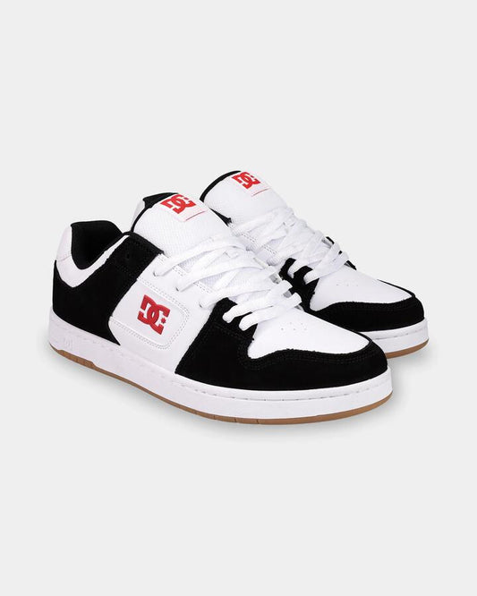 Image of Shoes. Product name - DC Shoes Mens Manteca 4 Skate Shoes Black/White/Red in Black/White/Red colour by brand - DC Shoes