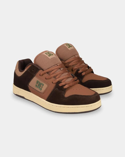 Image of Shoes. Product name - DC Shoes Mens Manteca 4 Skate Shoes Brown/Tan/Silver Birch in Brown/Tan/Silver Birch colour by brand - DC Shoes
