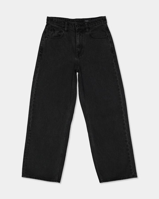 Image of Jeans. Product name - Volcom Boys 8-16 Billow Ii Denim Jeans Washed Slate in Washed Slate colour by brand - Volcom