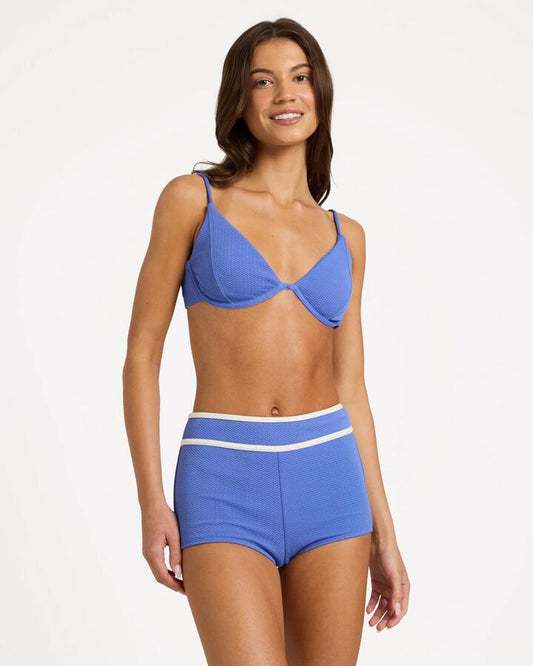 Image of Swimwear. Product name - Roxy Womens Kauai Underwire Tri Bikini Top Cobalt in Cobalt colour by brand - Roxy