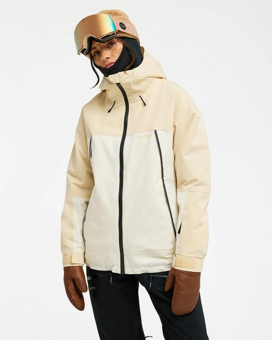 Image of Coats & Jackets. Product name - Roxy Womens 20K Ice Bounded Snow Jacket Biscotti in Biscotti colour by brand - Roxy