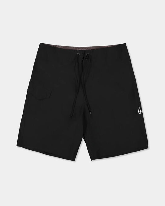 Image of Swimwear. Product name - Volcom Mens Lido Mod 20" Boardshorts Black in Black colour by brand - Volcom
