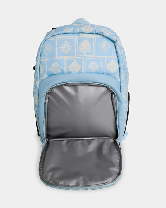 Image of Bags. Product name - Roxy Frozen Bliss Medium Backpack Cerulean Shell Yeah S in Cerulean Shell Yeah S colour by brand - Roxy